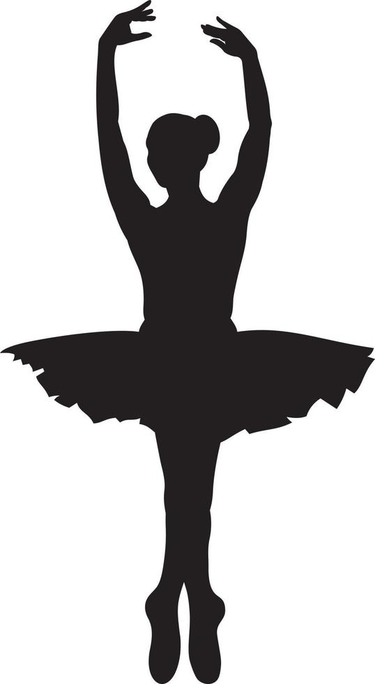 Ballerina-Silhouette-Vektor vektor