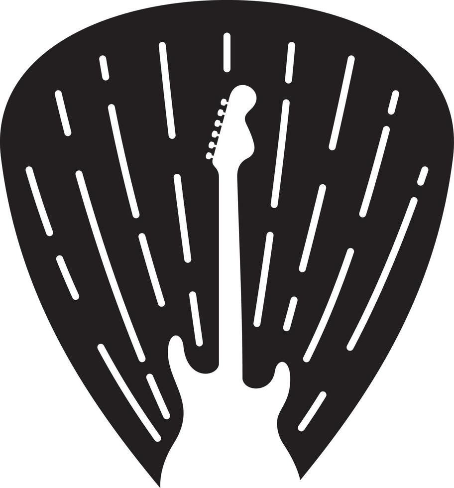 gitarr pick ikon vektor