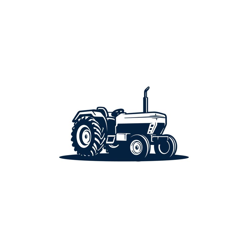 Traktor, Landwirtschaftsmaschine isolierter Vektor