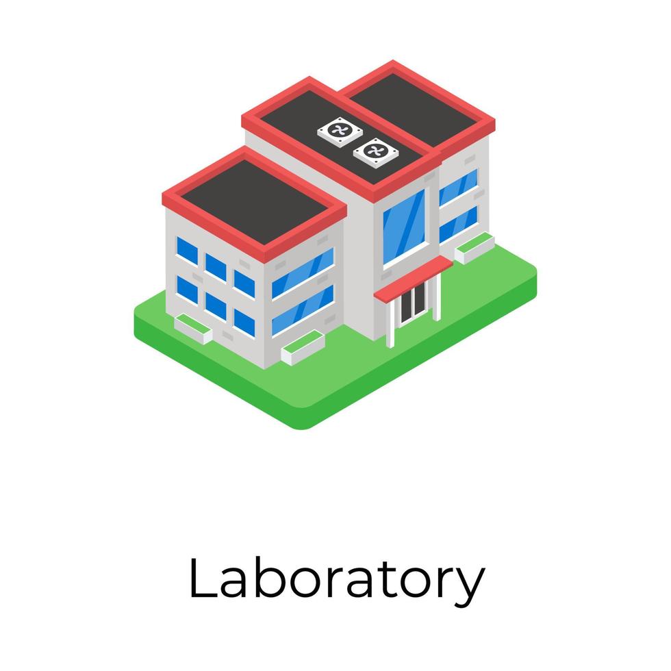 trendiga laboratoriekoncept vektor