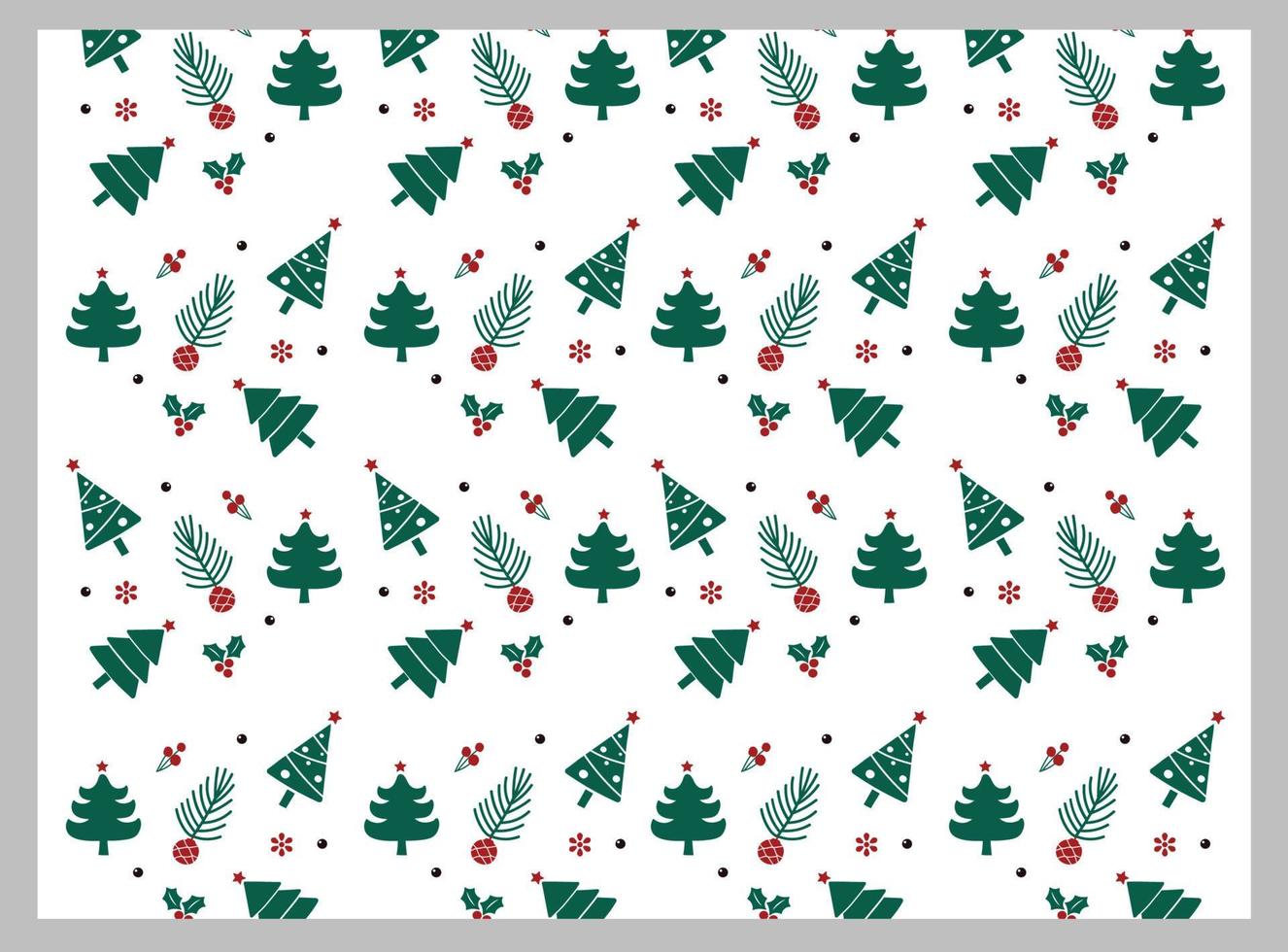 Weihnachtshintergrundmuster mit buntem Weihnachtsbaum für Plakat und Fahne vektor