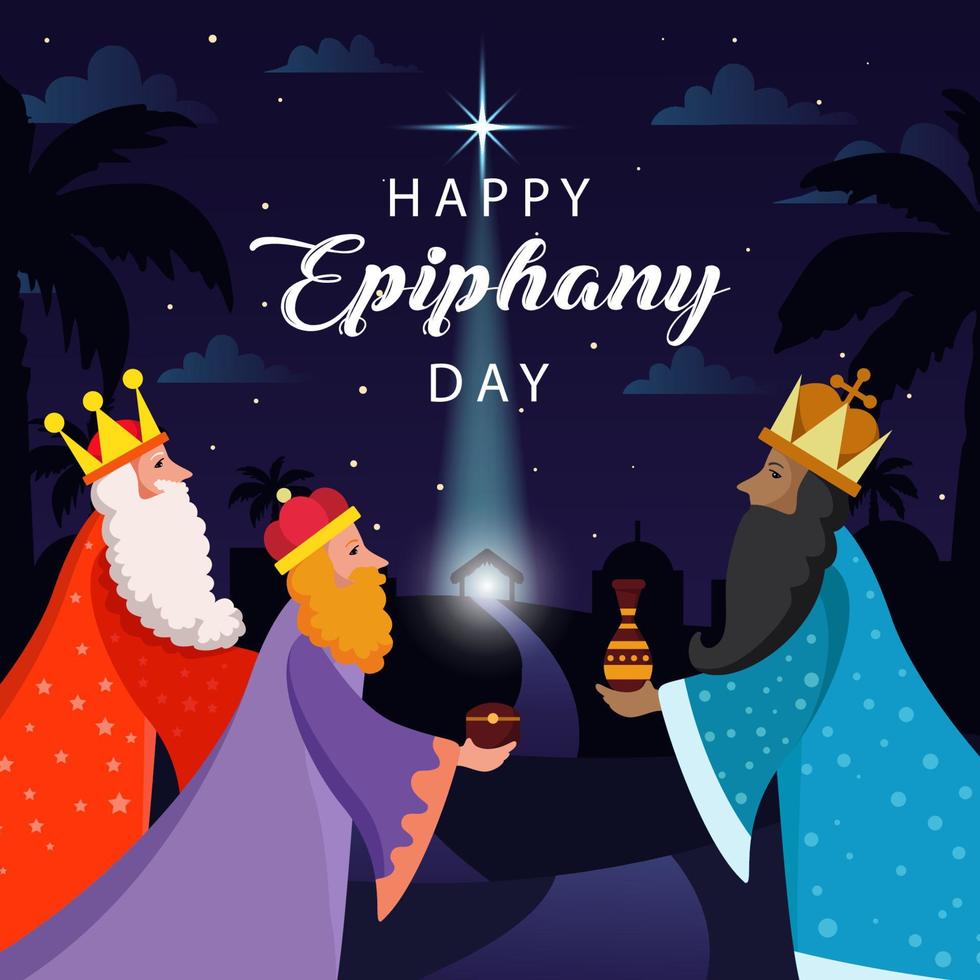 Happy Epiphany Day Illustration vektor
