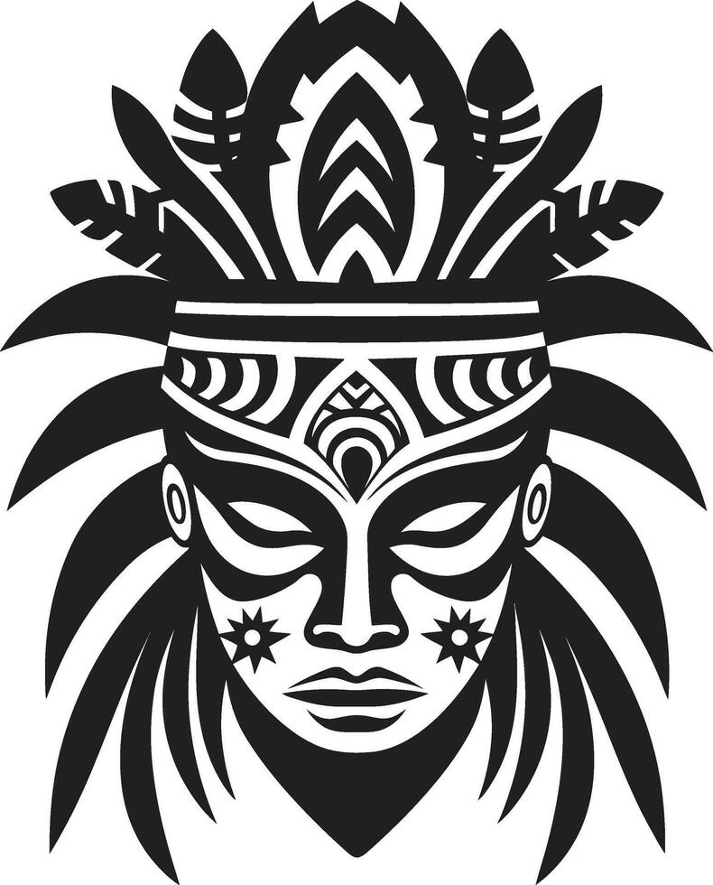 Pazifik Göttin Stammes- Frau Symbol schwarz Sand Schönheit hawaiisch Frau vektor