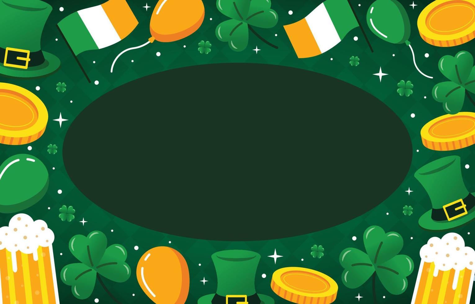 St. Patrick's Day Hintergrund vektor
