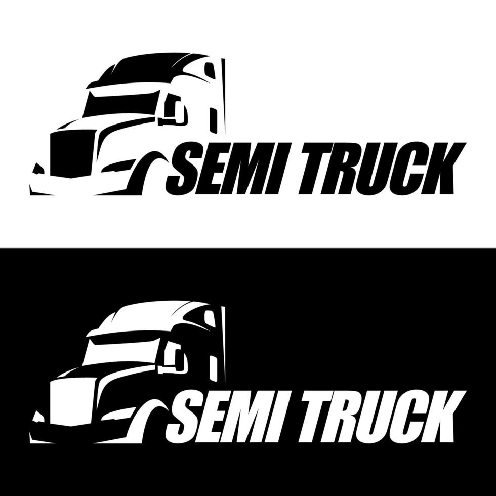 Semi-LKW-Logo-Design-Vektor vektor