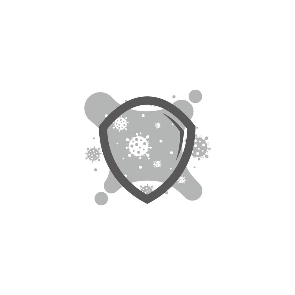 virus skydd symbol design dekoration vektor