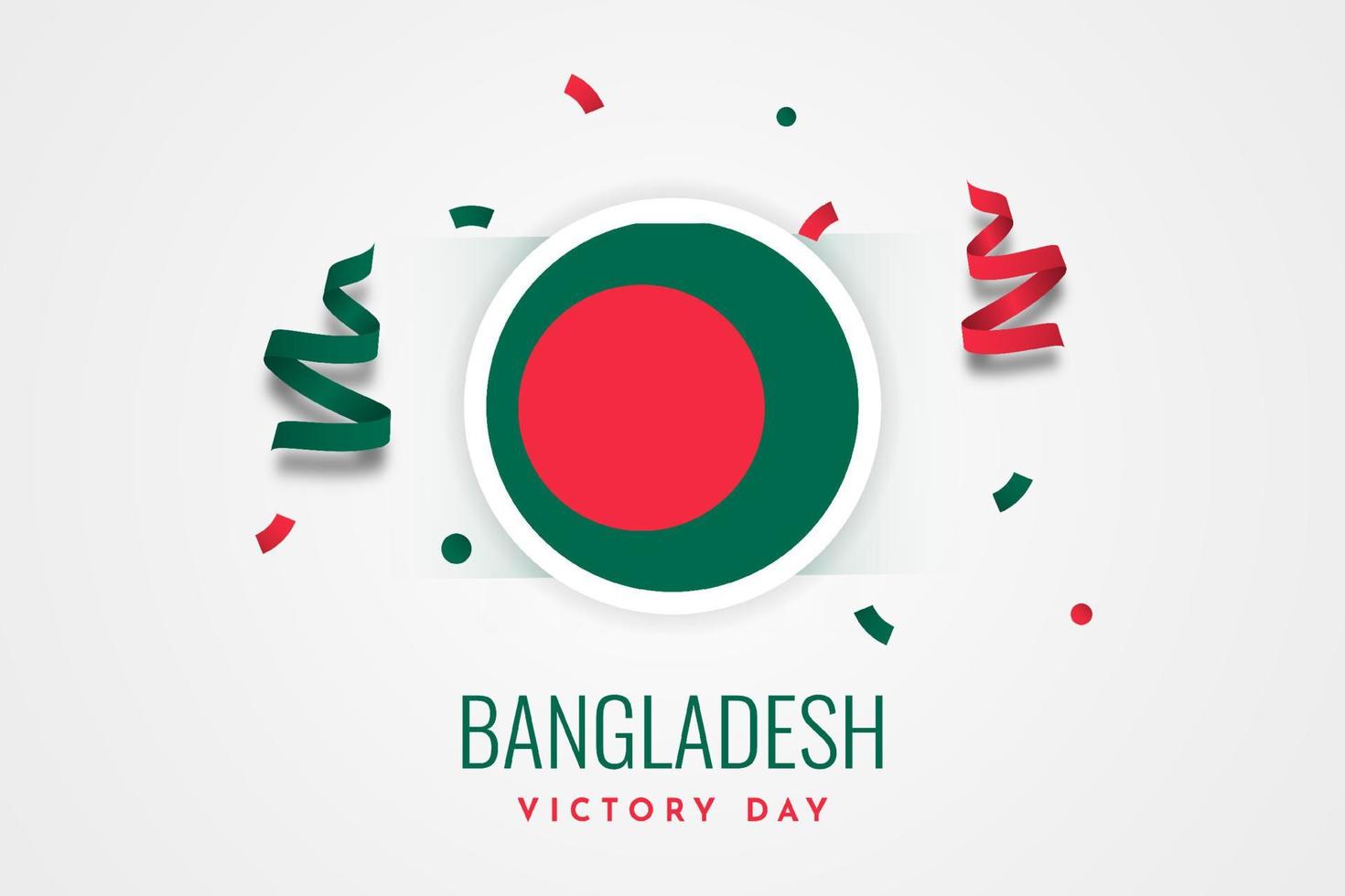 Bangladesch Siegesfeier Vorlagendesign vektor