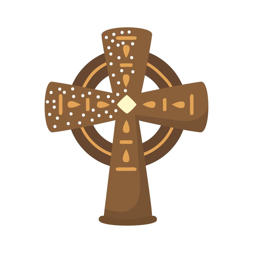 Irland Kreuz religiös vektor