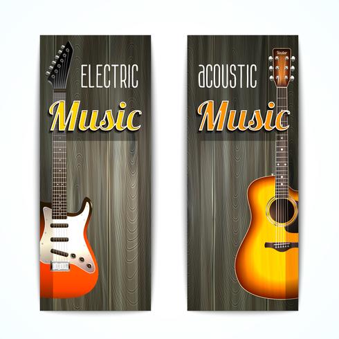 Musik-Banner-Set vektor