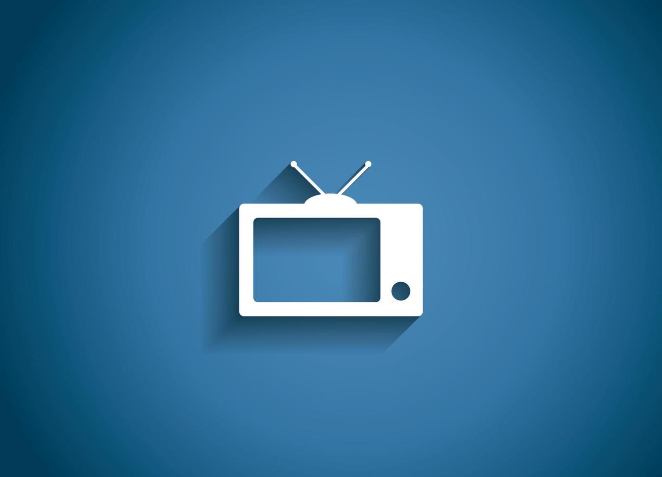 tv-glossy icon vector illustration