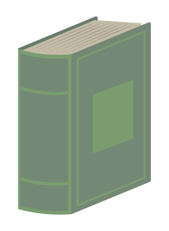 grön bok lär vektor