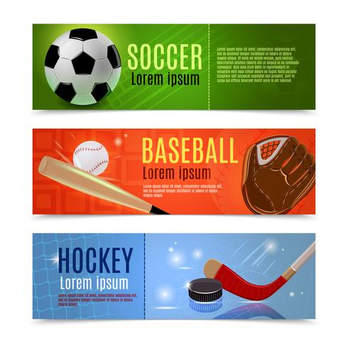 Sport-Banner-Set vektor