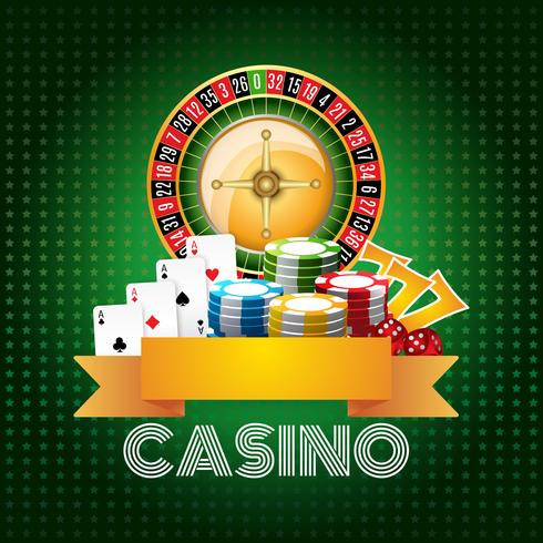Casino Hintergrund Poster drucken vektor