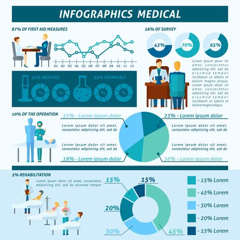 Doktor Infographic Set vektor