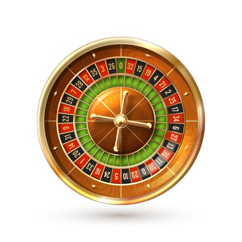 Roulette-Rad getrennt vektor