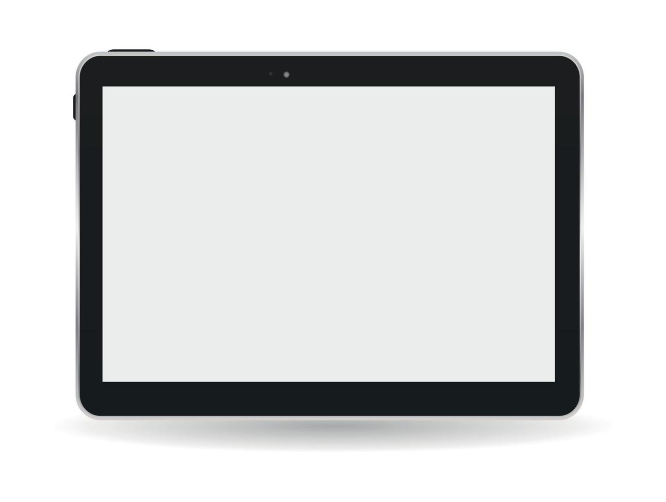 schwarze Tablet-PC-Vektor-Illustration vektor