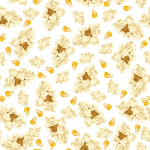 Popcorn nahtlose Muster vektor