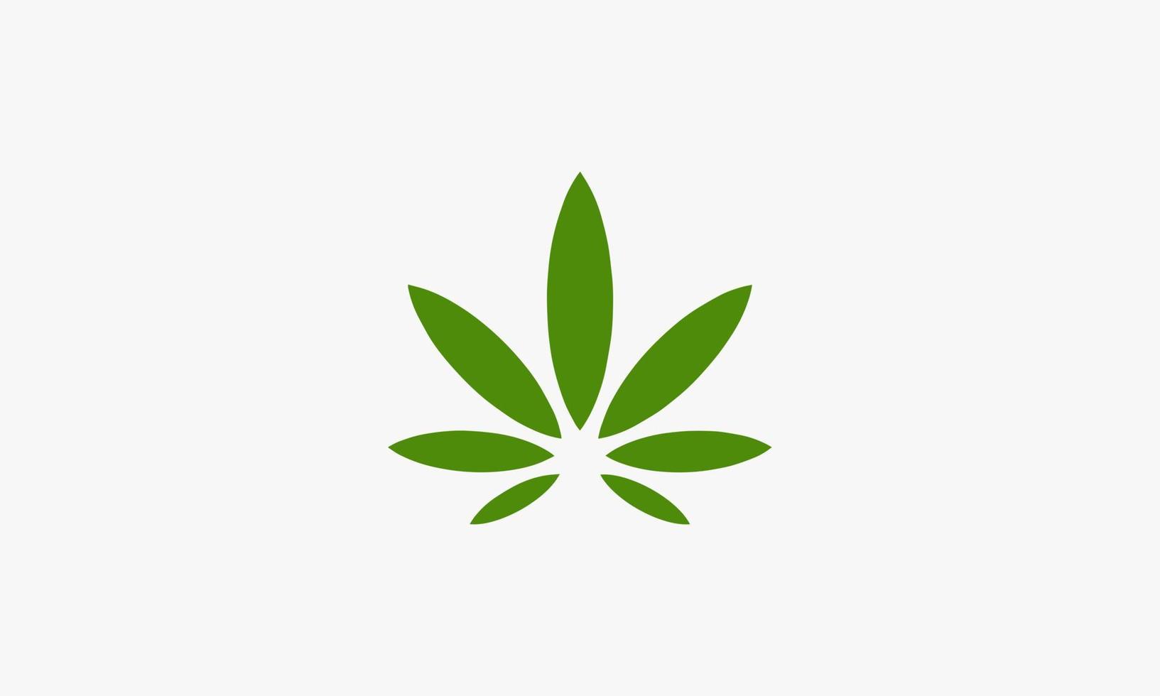 Marihuana-Vektor-Illustration auf weißem Hintergrund. kreatives Symbol. vektor