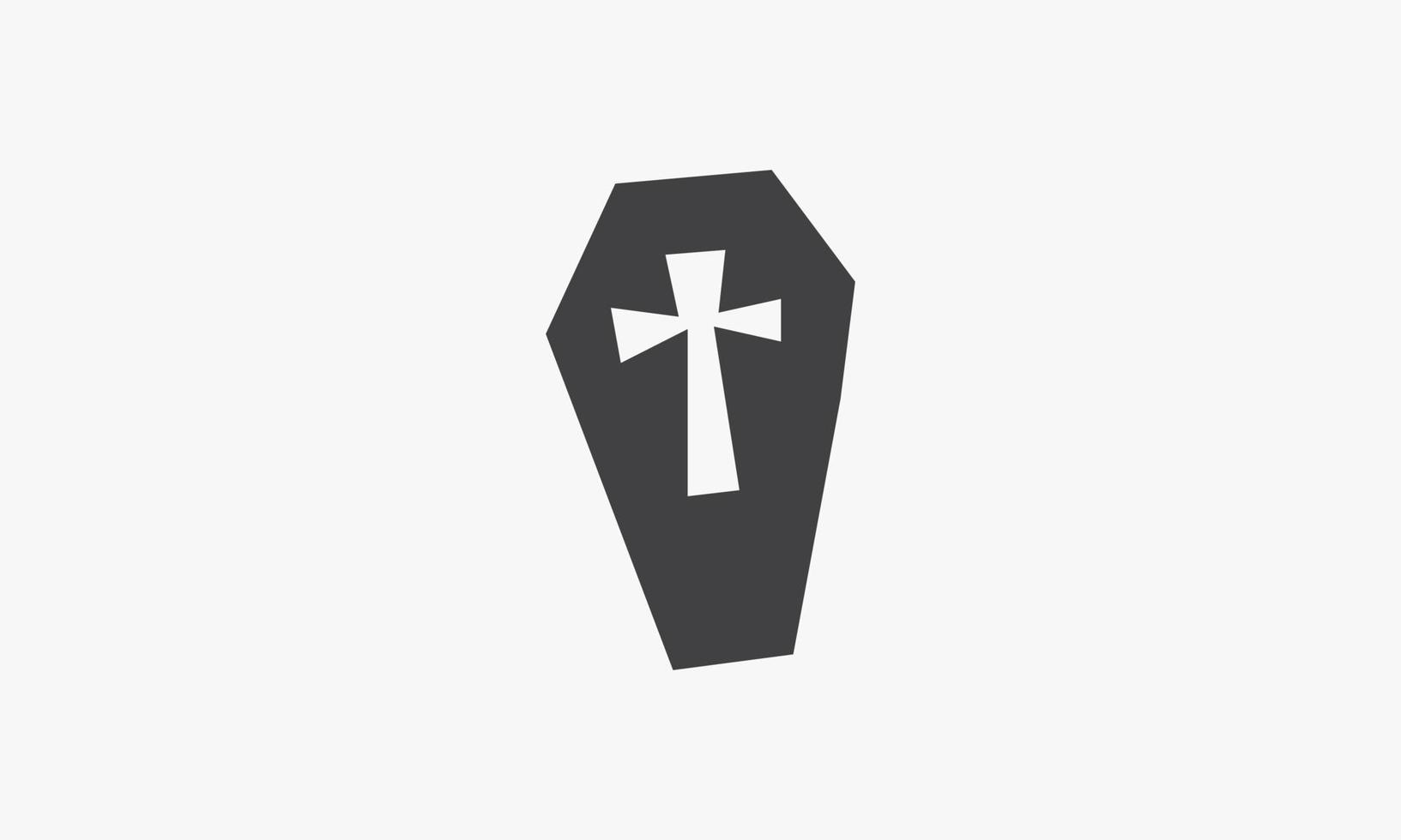 gravsten ikon isolerad på vit bakgrund. vektor