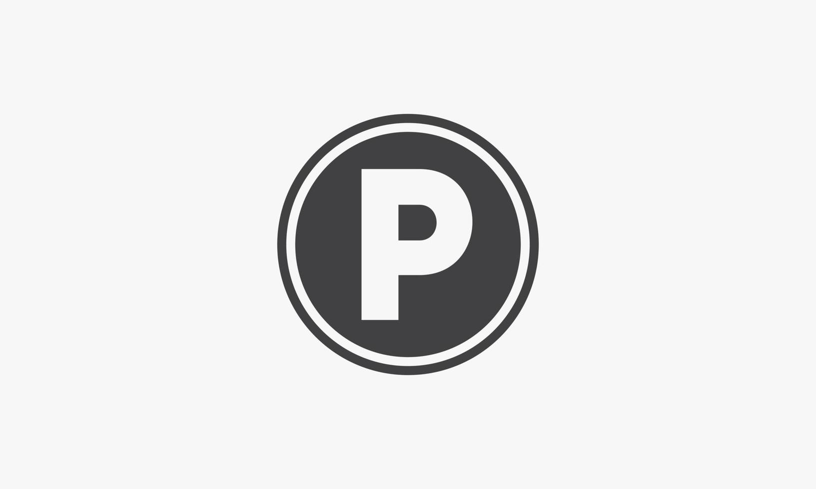 Parkplatz Zeichen. Vektor-Illustration. kreatives Symbol. vektor