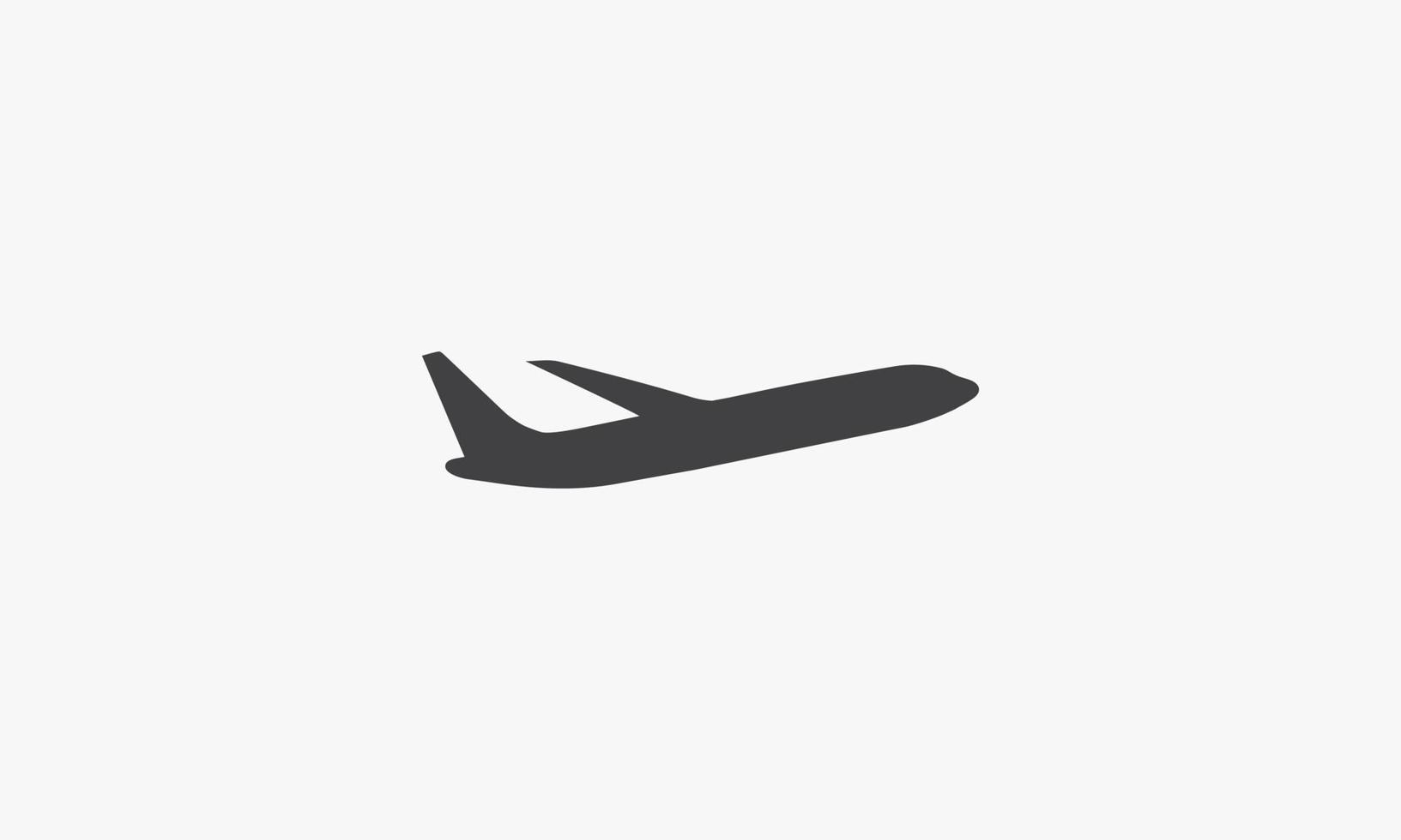 Flugzeug-Vektor-Illustration auf weißem Hintergrund. kreatives Symbol. vektor
