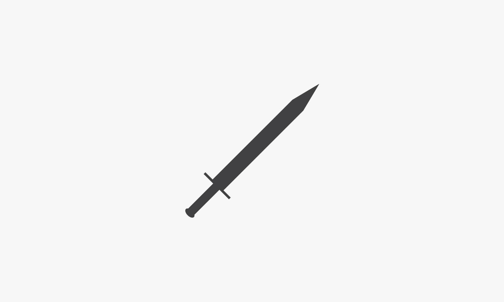 Gladius-Schwert-Symbol. Vektor-Illustration. isoliert auf weißem Hintergrund. vektor