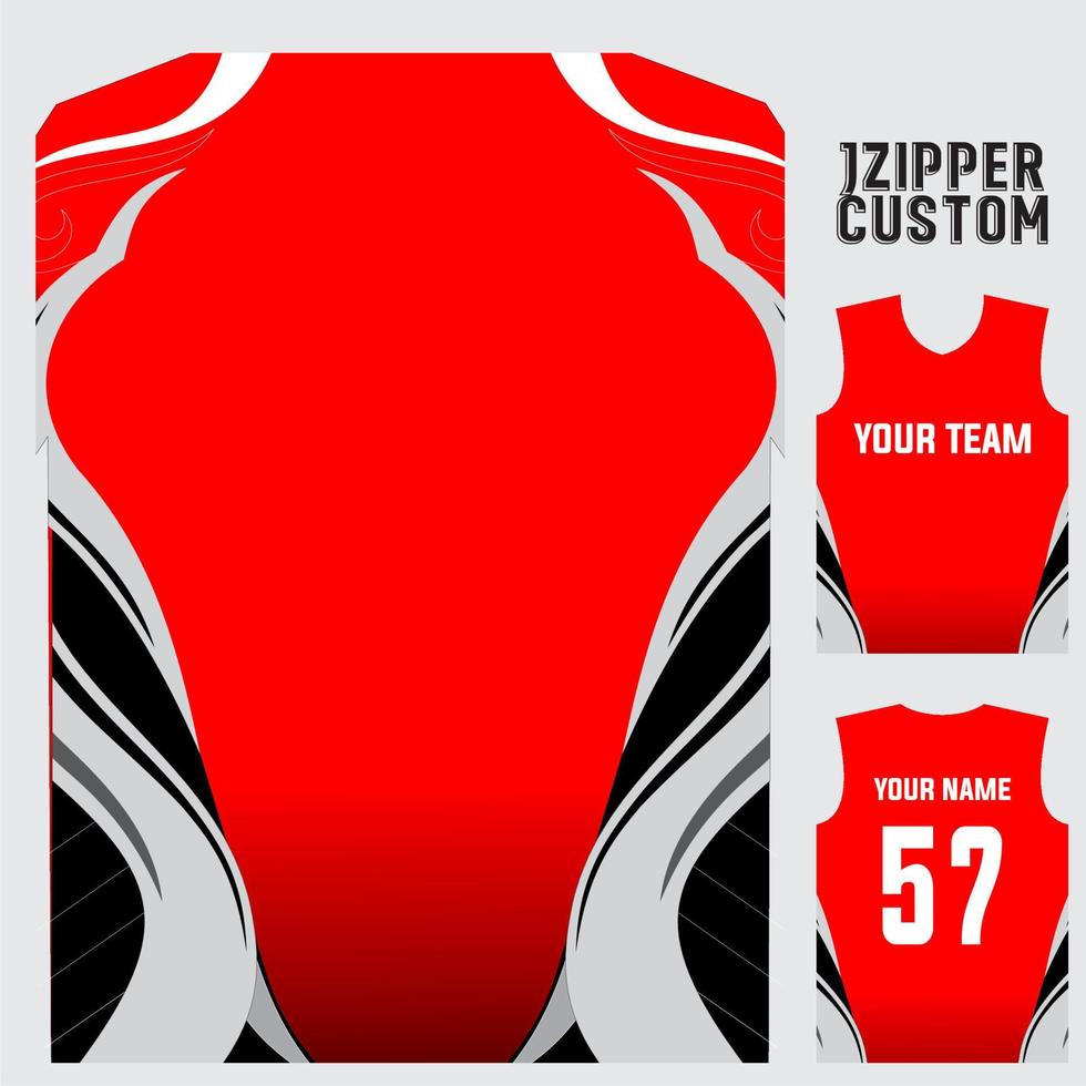 Jersey-Druck-T-Shirt-Muster-Vektordesign für Fußball, Volleyball, Basketball usw vektor