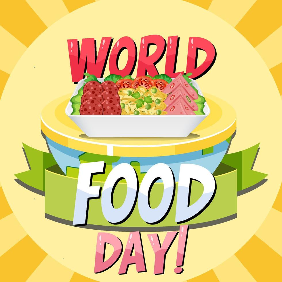 World Food Day affischdesign vektor