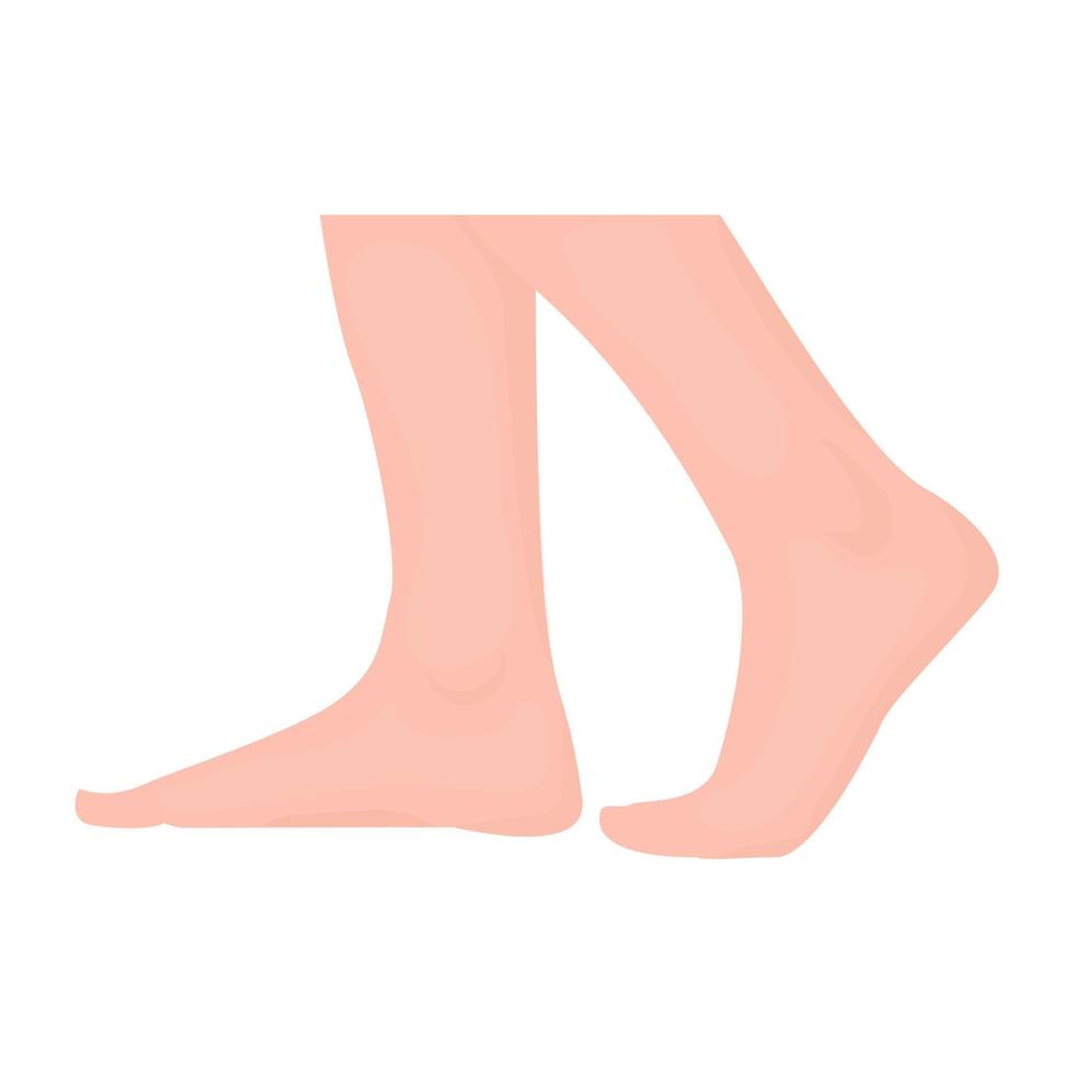 trendiga fötter koncept vektor