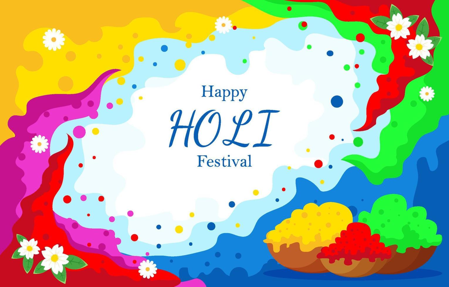 Holi Festival Hintergrund vektor