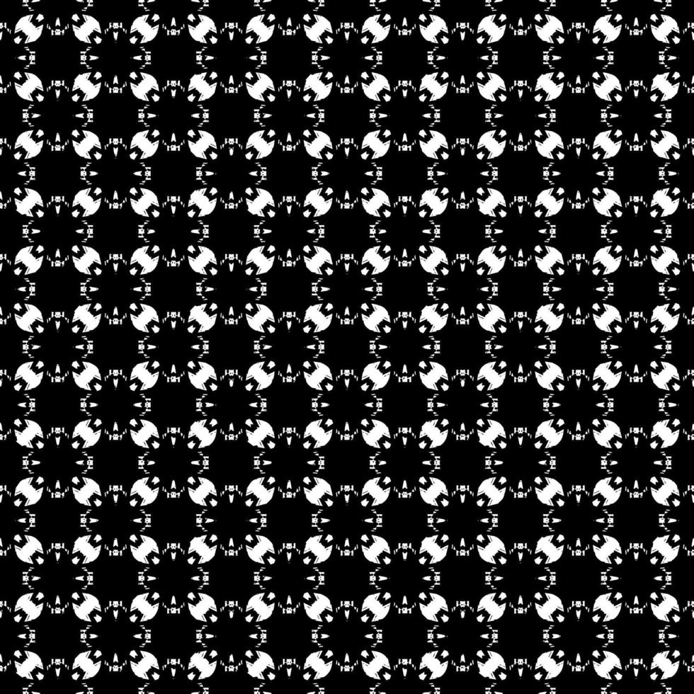 Schwarz-Weiß-Oberflächenmuster Textur. bw dekoratives Grafikdesign. Mosaik Ornamente. Mustervorlage. vektor