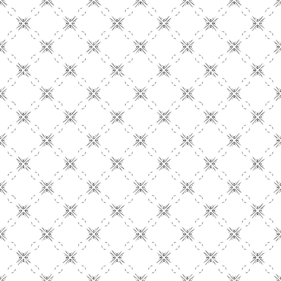 Schwarz-Weiß-Oberflächenmuster Textur. bw dekoratives Grafikdesign. Mosaik Ornamente. Mustervorlage. Vektor-Illustration. vektor