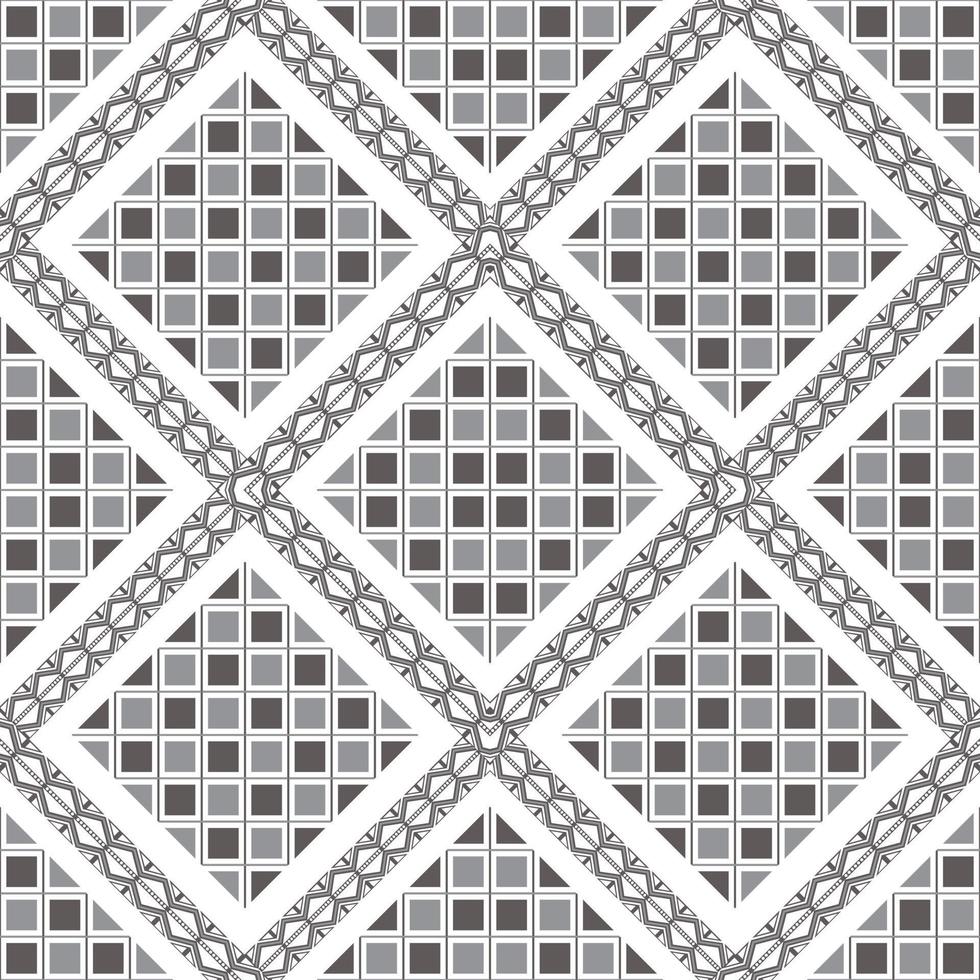 geometrisches Muster graues quadratisches Design zum Dekorieren, Tapeten, Geschenkpapier, Stoff, Hintergrund usw. vektor