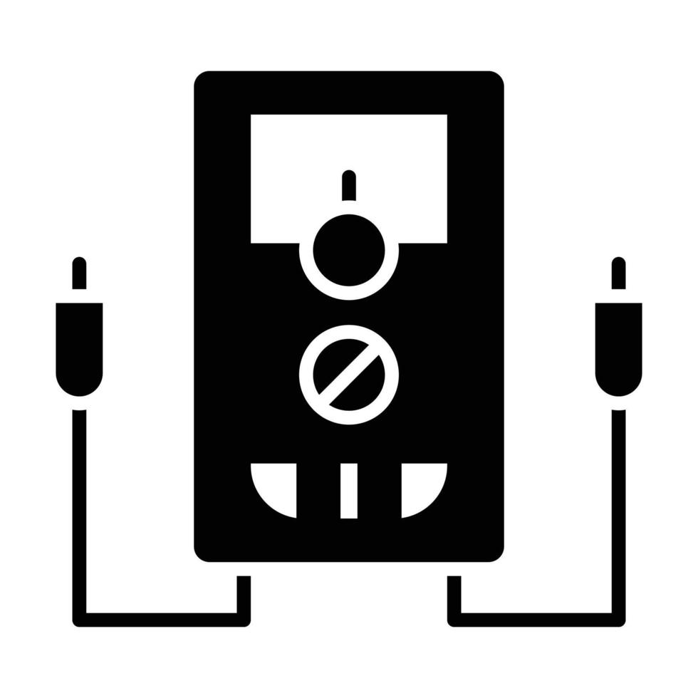 Multimeter-Glyphensymbol vektor