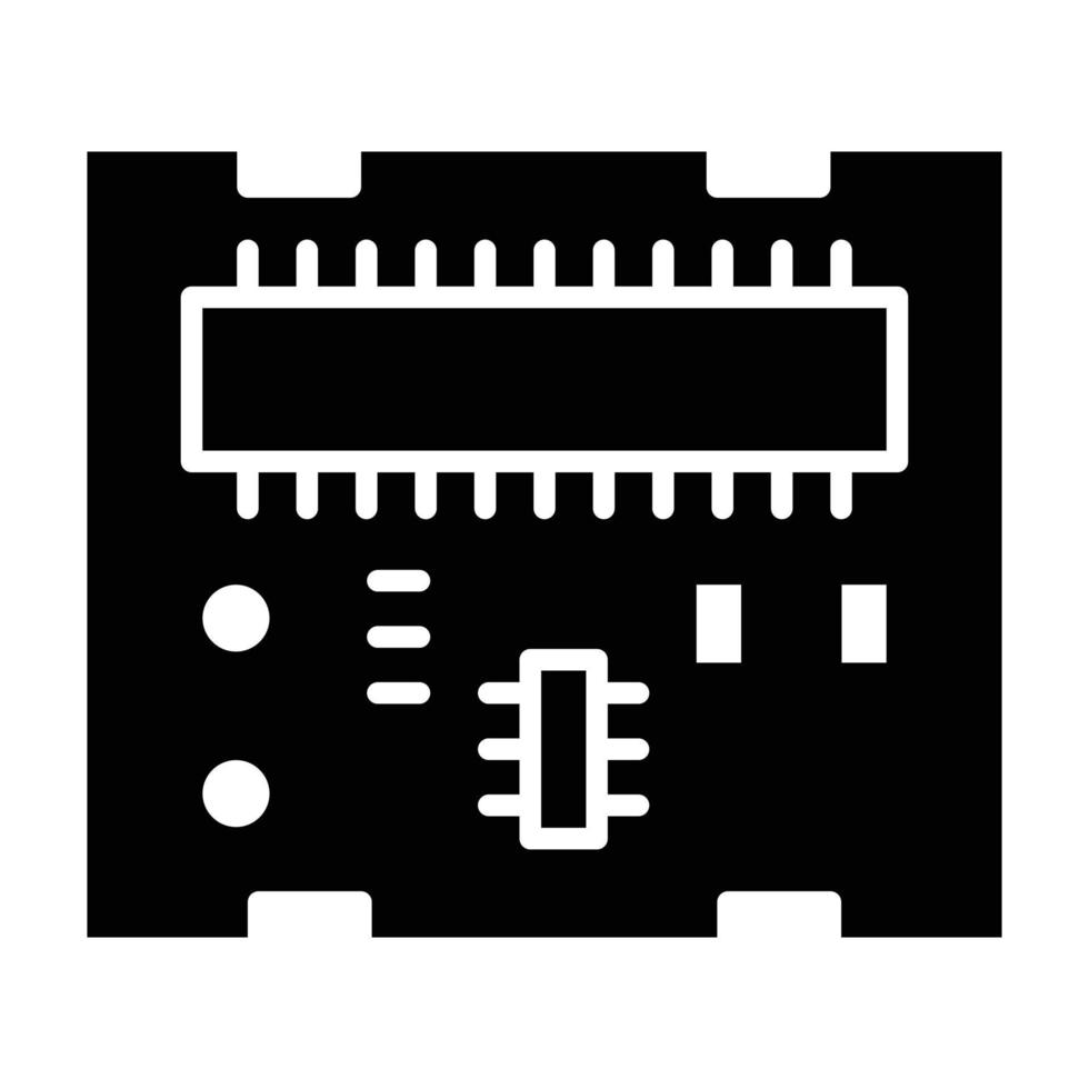 PCB-kort glyfikon vektor