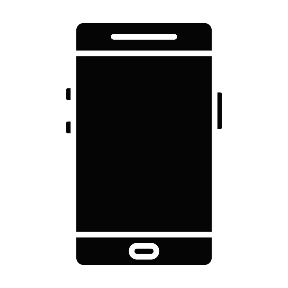 Smartphone-Glyphensymbol vektor