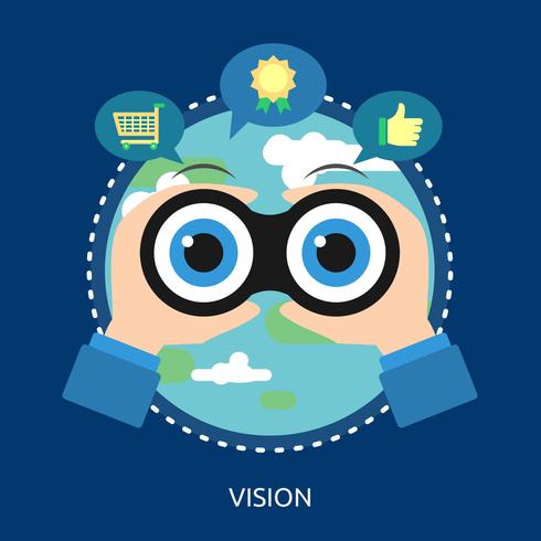 Vision Konceptuell illustration Design vektor