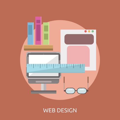 Webdesign Konceptuell illustration Design vektor