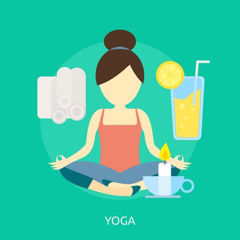 Yoga Konceptuell illustration Design vektor
