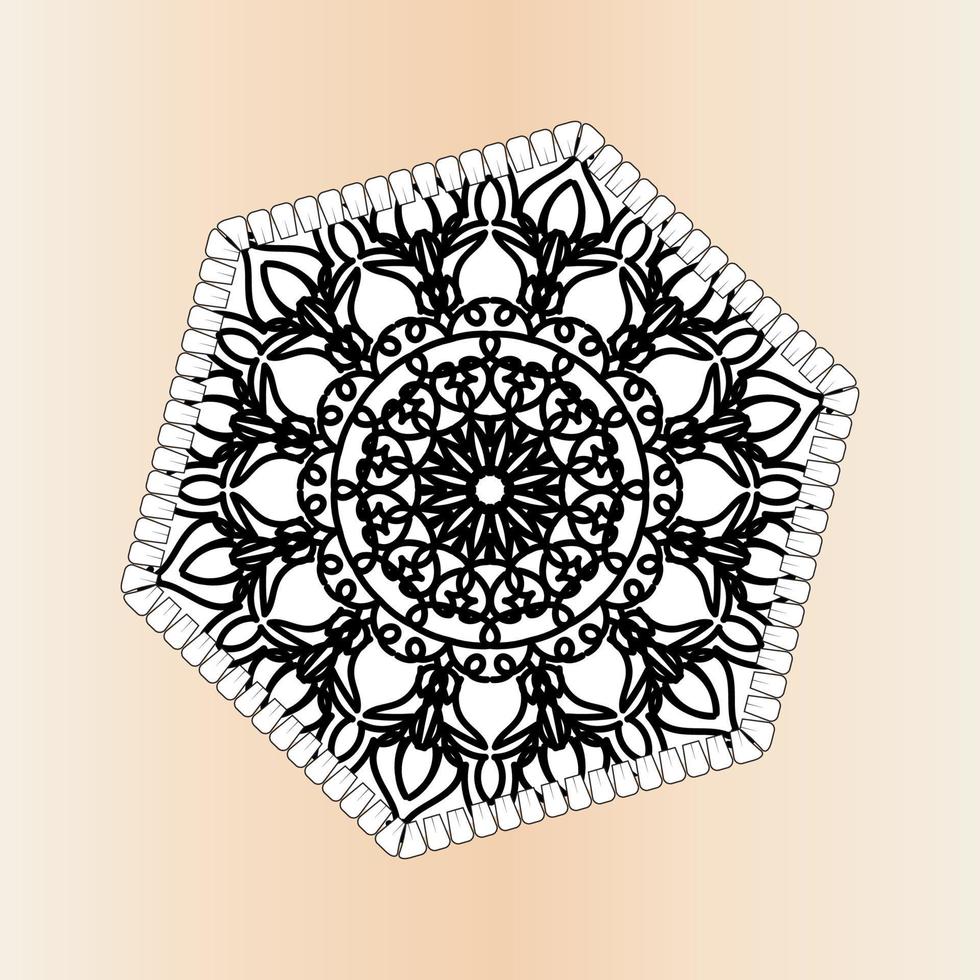 Indien Mandala Muster Hintergrund vektor