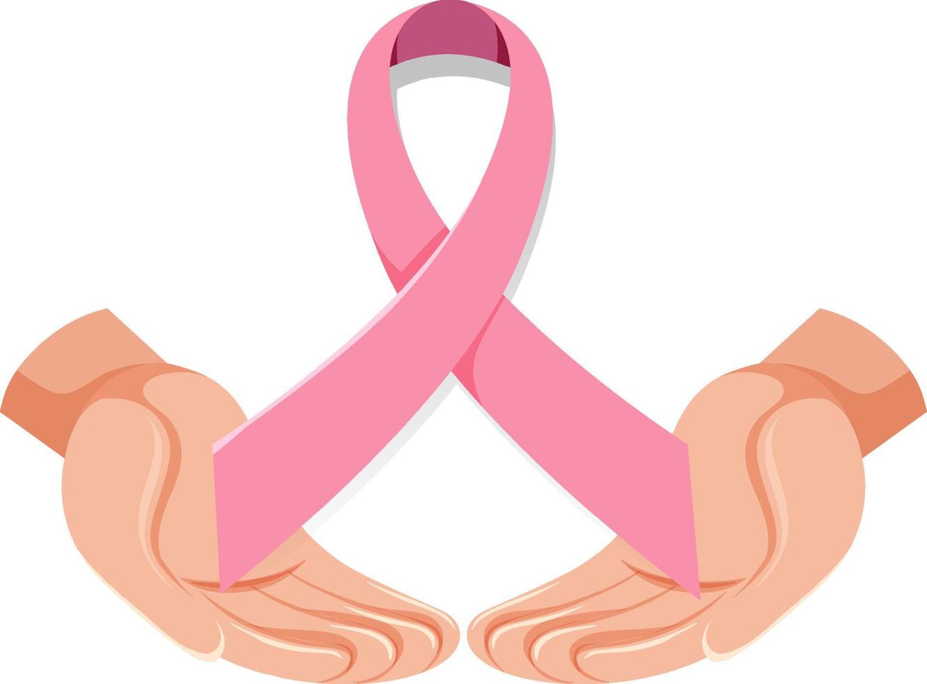 bröstcancer medvetenhet rosa band vektor
