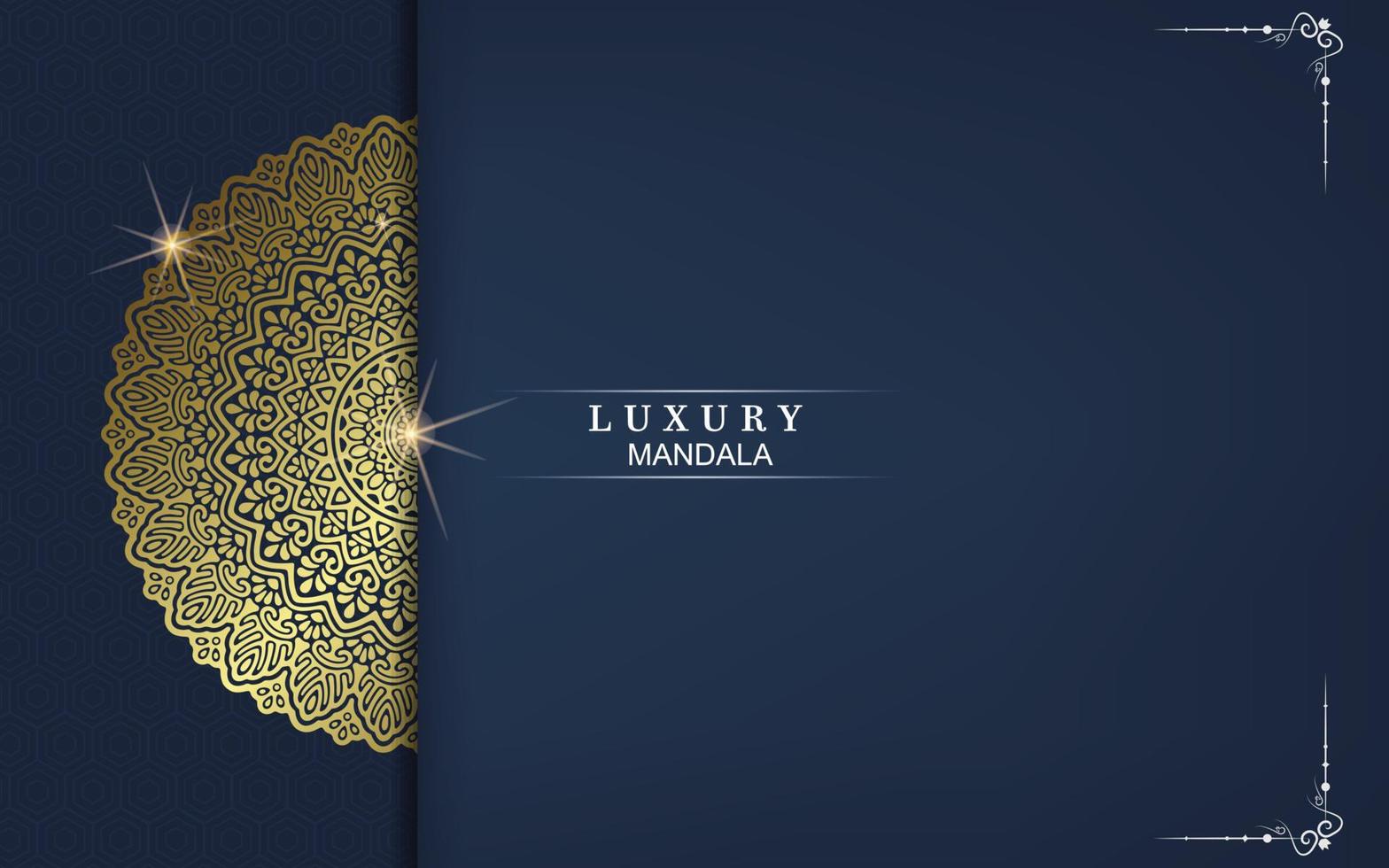 mandala mall med eleganta, klassiska inslag. perfekt för inbjudan, flygblad, meny, broschyr, bakgrund vektor
