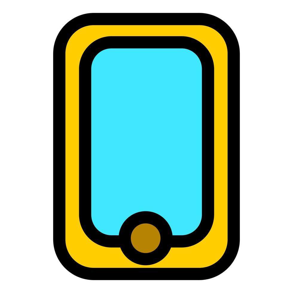 enkel stil mobiltelefon ikon design. ikondesign för webbplatsmallar. ikondesign för appar vektor