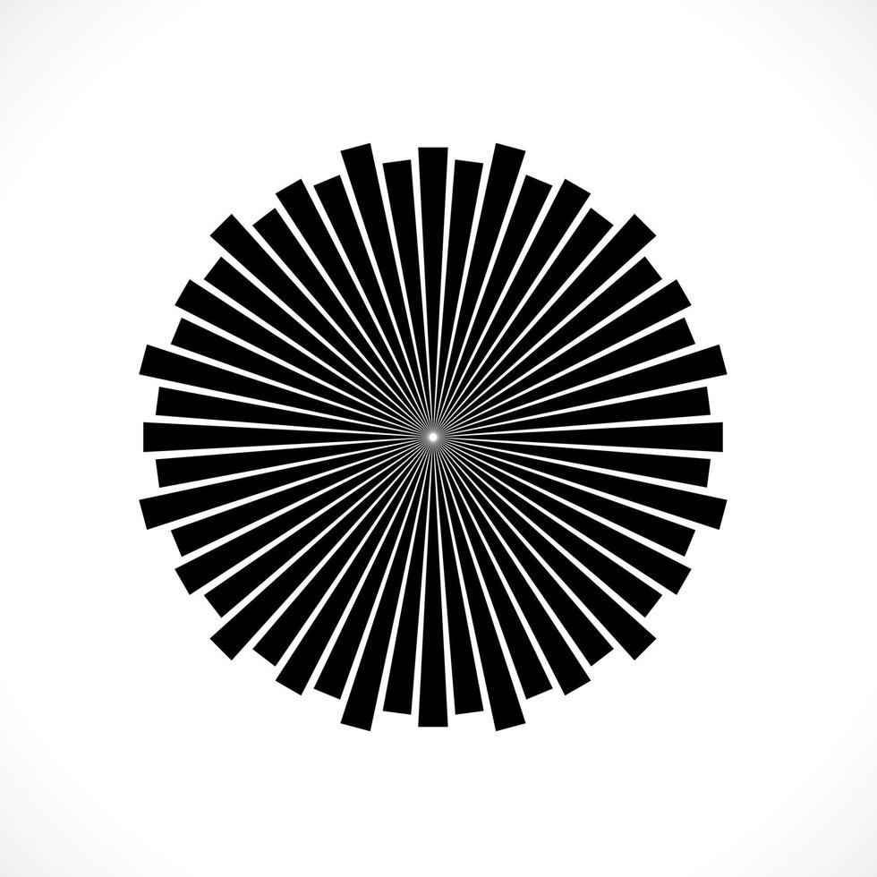 strålar, strålar element. sunburst, starburst form bakgrund. cirkulär geometrisk. abstrakt cirkulär geometrisk form. illustration - vektor