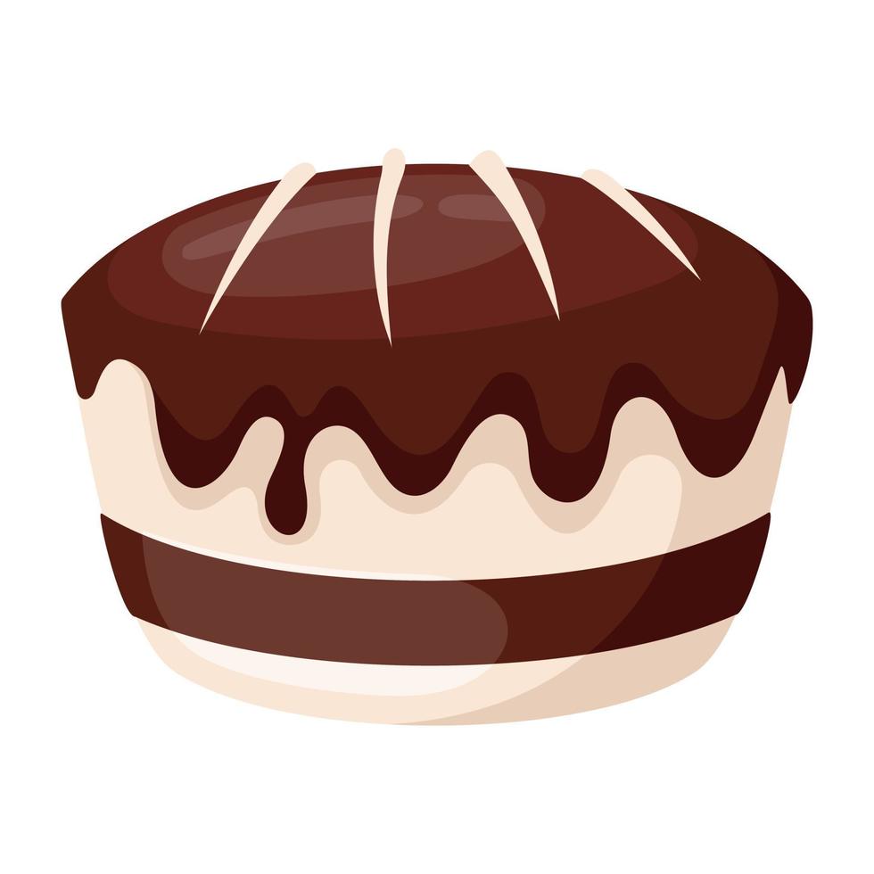 Schokoladen-Brownie-Konzepte vektor