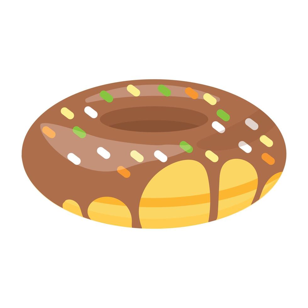 Schokoladen-Donut-Konzepte vektor