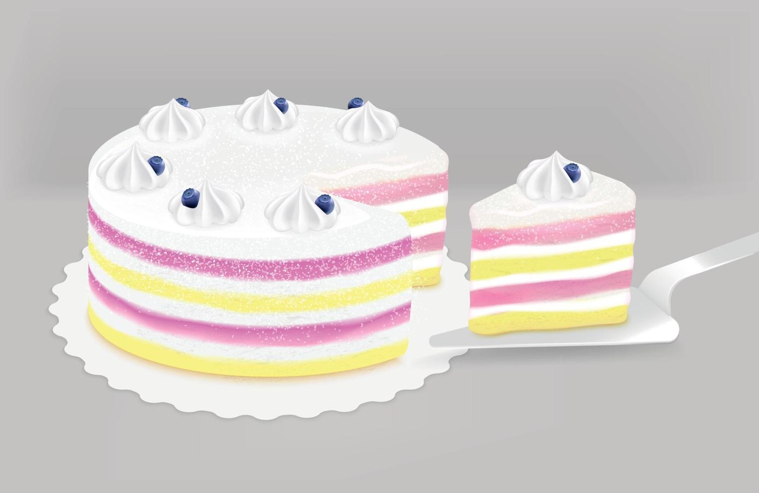 Kuchen festlicher Hintergrund vektor