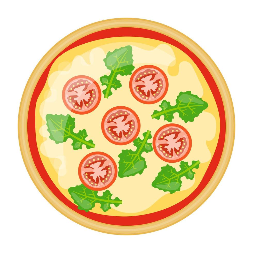Pizza Margherita Konzepte vektor