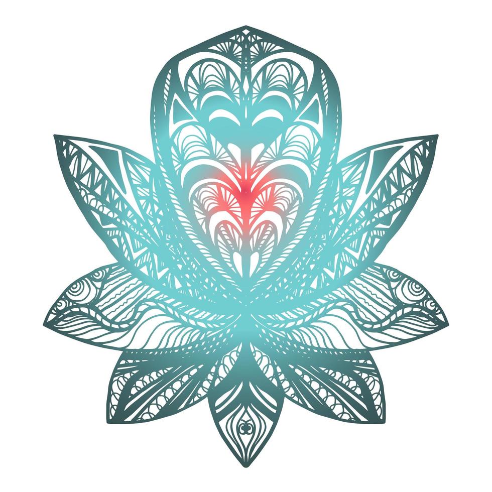 Blumen Lotus Tattoo vektor
