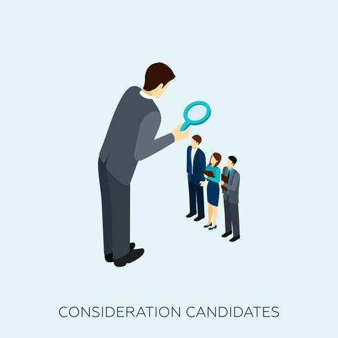 Wahl einer Kandidaten-Konzept-Illustration vektor